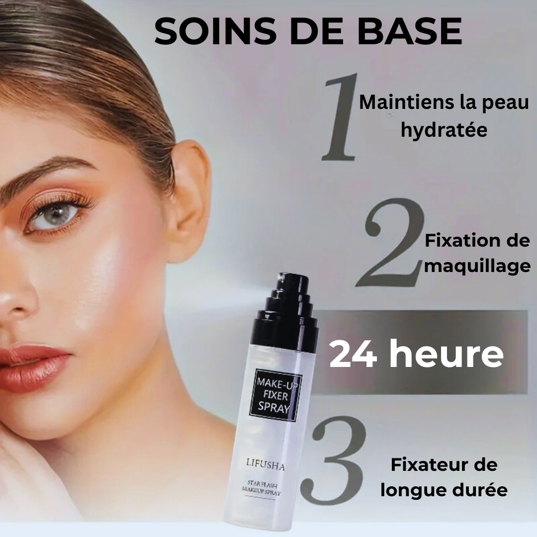Spray Fixateur Longue Durée – Hydratant & Anti-Brillance