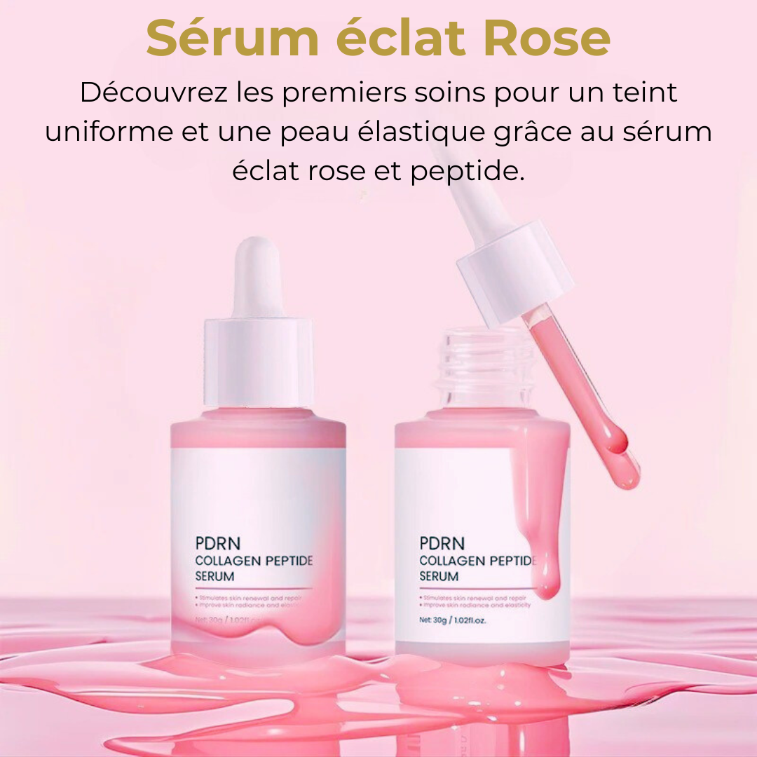 Sérum Éclat Rose au PDRN – Anti-Peau Terne, Élasticité & Réparation Cutanée