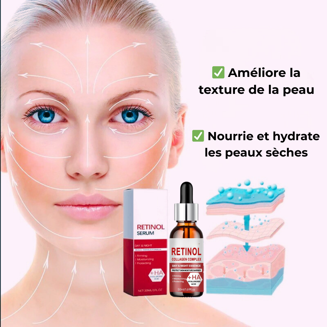 Sérum au Rétinol Anti-Rides | Lissage, Fermeté & Éclat